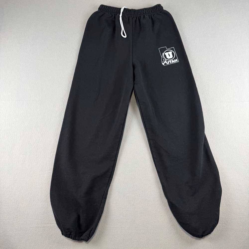 Gildan Heavy Blend University of Utah Utes Sweatpants Black Small Joggers